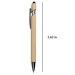 2 In 1 Bamboo Ballpoint Stylus Contact Pen Office Writing | https://www.bestnamebadges.com