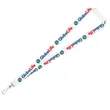 3/4" Import Air Ship Recycled RPET Silkscreen Lanyard | https://www.bestnamebadges.com