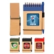 Eco friendly Notebook Jotter w/ Matching Pen - Full Color | https://www.bestnamebadges.com
