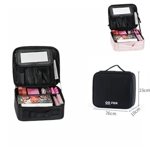 Professional Travel Makeup Train Case With Mirror
