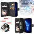 Leather Zipper Pocket Card Holder Protective Phone Cover | https://www.bestnamebadges.com