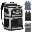 Outdoor Ventilated Double-Compartment Pet Carrier Backpack | https://www.bestnamebadges.com