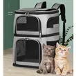 Outdoor Ventilated Double-Compartment Pet Carrier Backpack | https://www.bestnamebadges.com