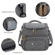 Dual Compartment Lunch Bag Tote with Shoulder Strap | https://www.bestnamebadges.com