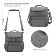 Dual Compartment Lunch Bag Tote with Shoulder Strap | https://www.bestnamebadges.com