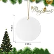 Custom Ceramic Round Ornament | https://www.bestnamebadges.com