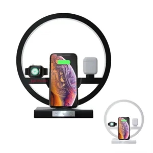 4 IN 1 Wireless Charger With LED Desk lamp