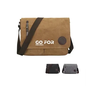 Vintage Canvas Satchel Messenger Bag For Men Women