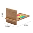 Bamboo Wood Desk Organizer with Mobile Stand and Pen Holder | https://www.bestnamebadges.com