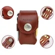 4-in-1 Real Leather Golf Ball Storage Bag Set | https://www.bestnamebadges.com
