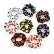Printed Satin Fabric Scrunchie | https://www.bestnamebadges.com