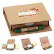 Eco Sticky Notes Box Set Memo Pad with White Paper and Pen | https://www.bestnamebadges.com