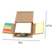 Eco Sticky Notes Box Set Memo Pad with White Paper and Pen | https://www.bestnamebadges.com