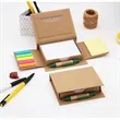Eco Sticky Notes Box Set Memo Pad with White Paper and Pen | https://www.bestnamebadges.com