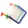 A4 Transparent Zipper File Bags Waterproof Document Folder | https://www.bestnamebadges.com