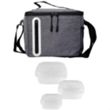 Portion Control Oval Cooler Lunch Set | https://www.bestnamebadges.com