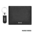 Hugo Boss® Classic Grained Key ring & Wallet Set | https://www.bestnamebadges.com