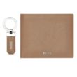Hugo Boss® Classic Grained Key ring & Wallet Set | https://www.bestnamebadges.com