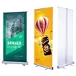 Retractable Table Top Banner Stand | https://www.bestnamebadges.com