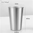 17oz. Metal Mug Pint Cups Stackable Cup With Lid And Straw | https://www.bestnamebadges.com