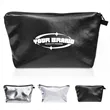 Women's PU Leather Waterproof Cosmetic Pouch Toiletry Bag | https://www.bestnamebadges.com