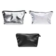 Women's PU Leather Waterproof Cosmetic Pouch Toiletry Bag | https://www.bestnamebadges.com