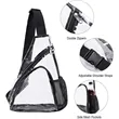 Stadium Approved Clear Shoulder Crossbody Backpack | https://www.bestnamebadges.com