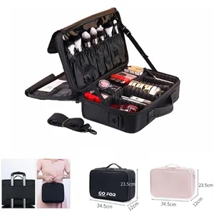 Three-layer professional makeup box