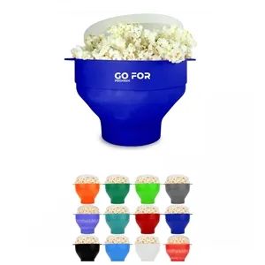 Collapsible Silicone Microwave Hot Air Popcorn Popper Bowl