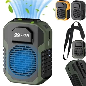 Portable Waist Clip Necklace Fan 6000mAh for Outdoors