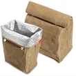 Canvas Lunch Bags Brown Paper Styled | https://www.bestnamebadges.com