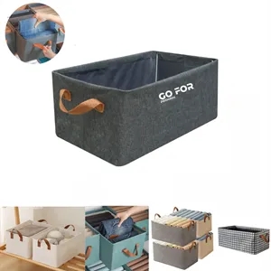 Foldable Storage Bin with Steel Frame