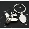 Creative Plane Keychain Airplane Keyring | https://www.bestnamebadges.com