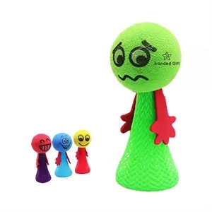 Jumping Toys Popper Spring Launchers Bouncy Ball
