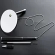 Premium Metal Table Pen with Twist Action Stand | https://www.bestnamebadges.com