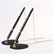 Premium Metal Table Pen with Twist Action Stand | https://www.bestnamebadges.com