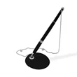 Premium Metal Table Pen with Twist Action Stand | https://www.bestnamebadges.com