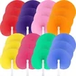 Folding Round Plastic Handle Hand Paper Fan | https://www.bestnamebadges.com