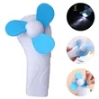 Handheld fan with flashlight | https://www.bestnamebadges.com