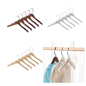 Solid Wood Shirt and Dress Hangers with Notches