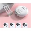 Portable Charger Mirror Power Bank 5000mah with Cables | https://www.bestnamebadges.com