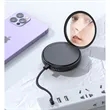 Portable Charger Mirror Power Bank 5000mah with Cables | https://www.bestnamebadges.com