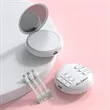 Portable Charger Mirror Power Bank 5000mah with Cables | https://www.bestnamebadges.com