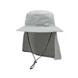 Airy Safari Hat With Flap | https://www.bestnamebadges.com