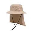 Airy Safari Hat With Flap | https://www.bestnamebadges.com
