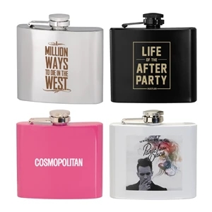 5 oz. Stainless Steel Flask | https://www.bestnamebadges.com