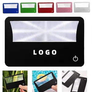 3X Card Magnifier With LED