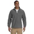 Harriton Mens Full-Zip Fleece - Dark/All | https://www.bestnamebadges.com