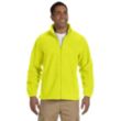 Harriton Mens Full-Zip Fleece - Dark/All | https://www.bestnamebadges.com