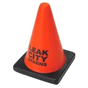 Safety Cone Stress Reliever | https://www.bestnamebadges.com